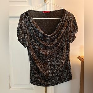 Fun, breezy geometric blouse